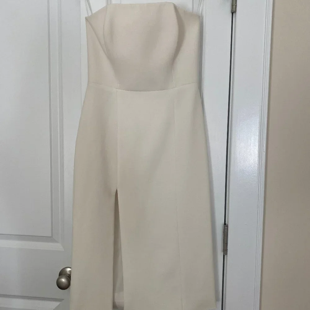 Nomi Fame Strapless White Dress - Size Small - Picture 1 of 3